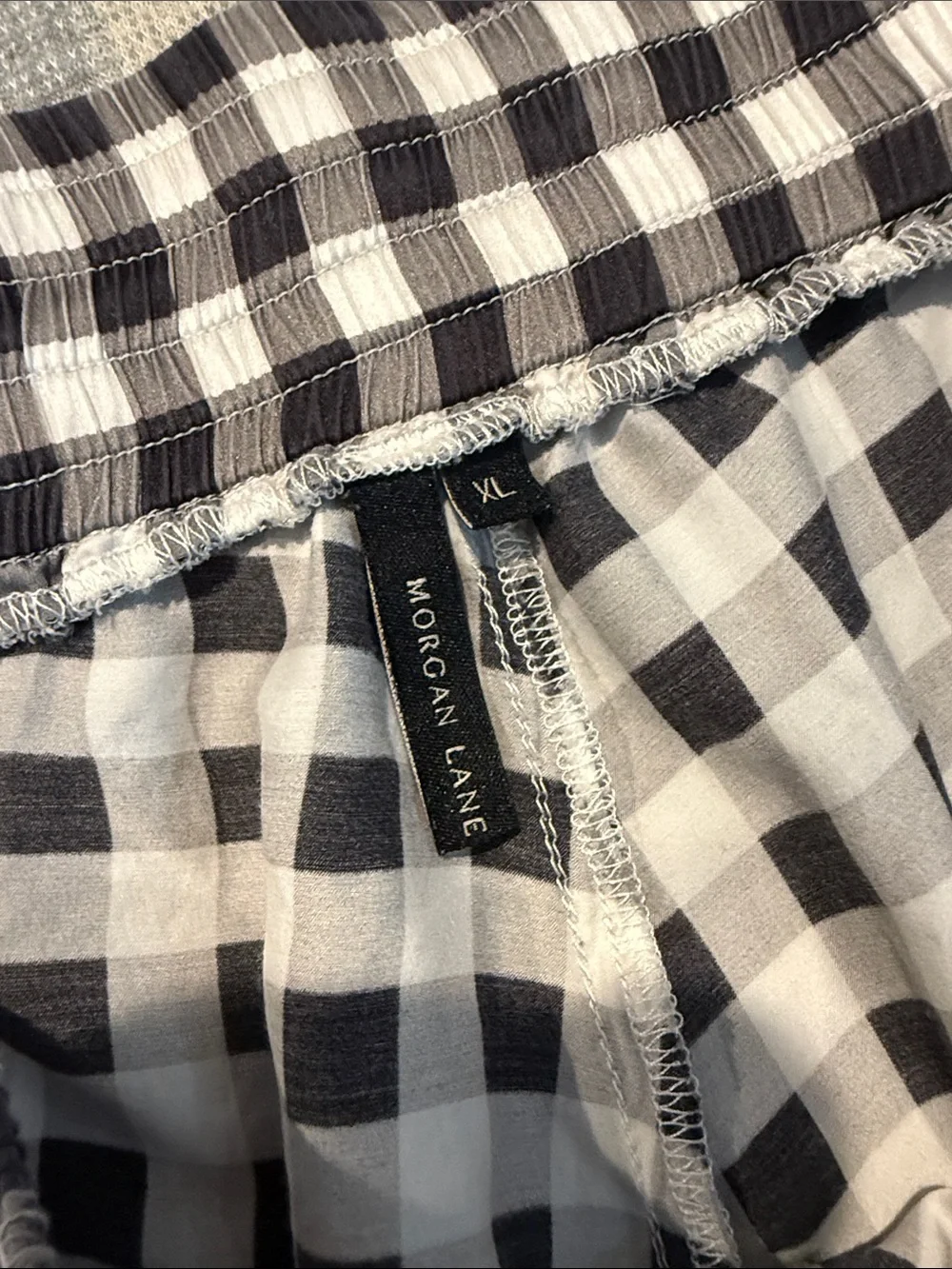 Morgan Lane Woman’s Black & White Check Pajama Pants